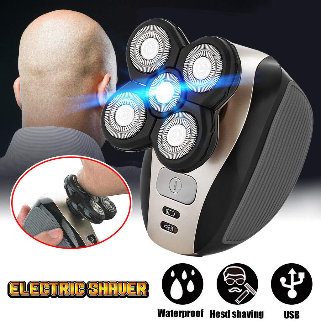 Conquror 5 en 1 rasoir rechargeable tête chauve rasoir